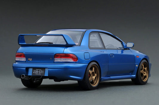 IG3668 SUBARU Impreza 22B-Sti Version (GC8改) Blue 1/18 Ignition Model