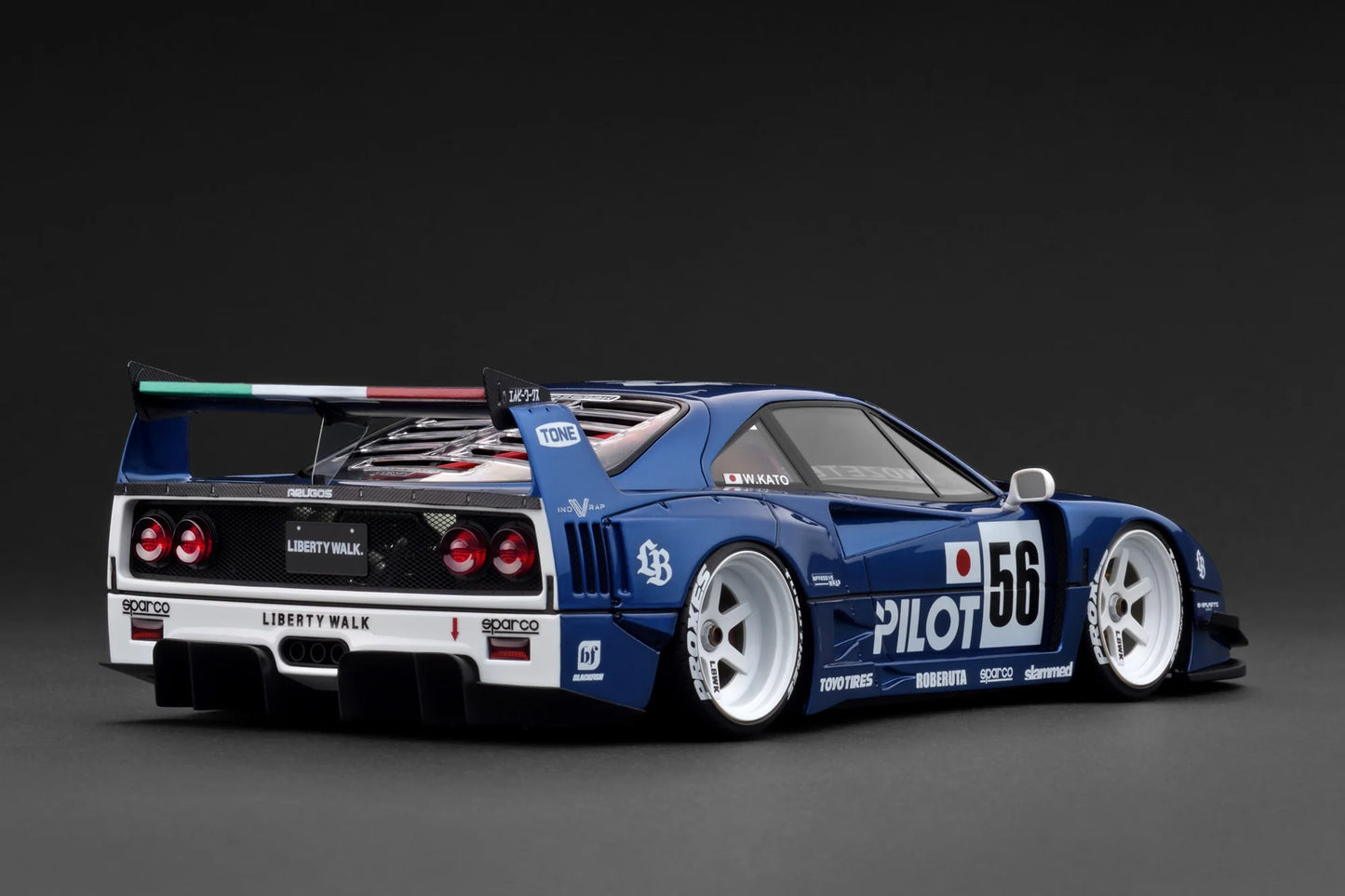 IG3753 Ferrari LB-WORKS 40 Blue Metallic 1/18 Ignition Model