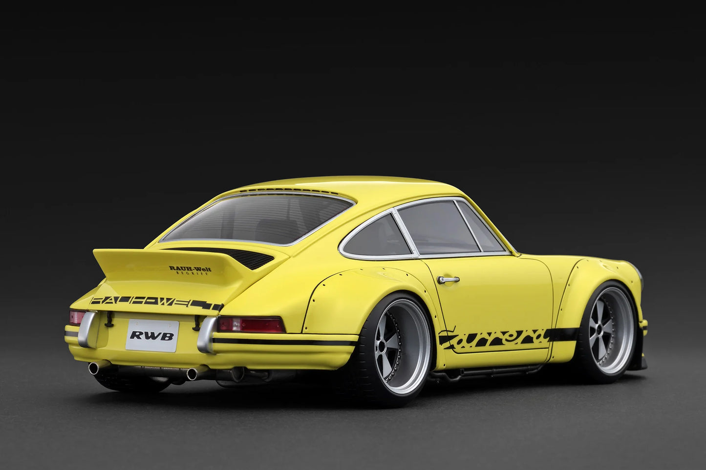 IG3876 Porsche RWB Backdate Yellow 1/18 Ignition Model