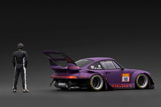 IG4042 Porsche RWB 993 Matte Purple w/Mr. Nakai - 1/18 Ignition Model (End of Sept Arrival)