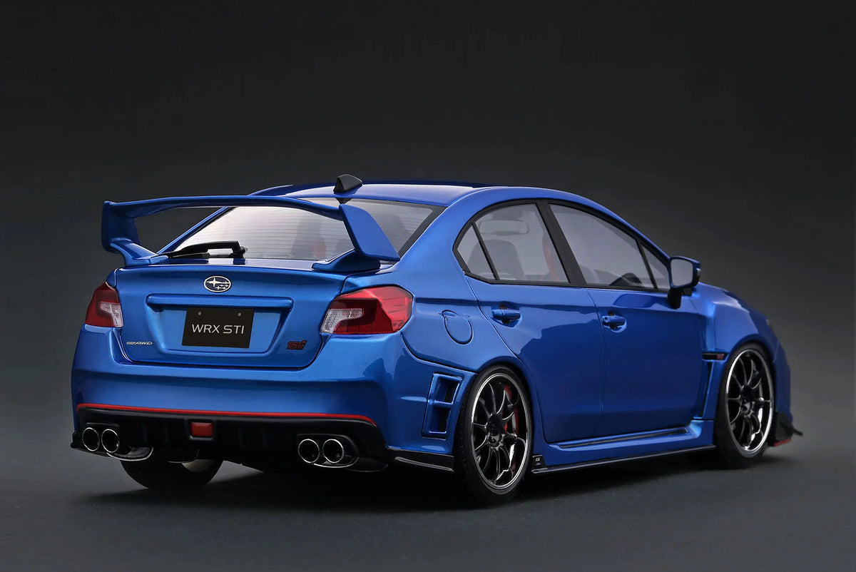 IG4312 Subaru WRX STI (CBA-VAB) Blue Metallic 1/18 Ignition Model (PRE-ORDER)