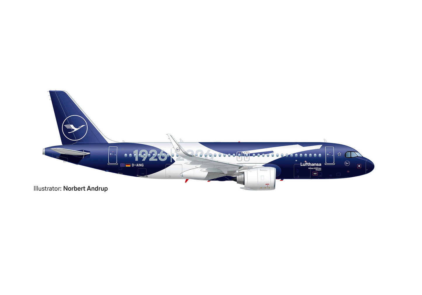 Herpa Wings 1/500 Lufthansa Airbus A320neo "100 Jahre" (PRE-ORDER)
