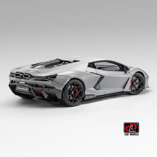 LCD Model 1/18 Lamborghini Revuelto (Matte Grey Colour)