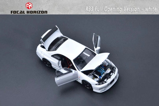 Focal Horizon 1/64 Nissan Skyline GT-R R33 (BCNR33) Fully Opening Diecast