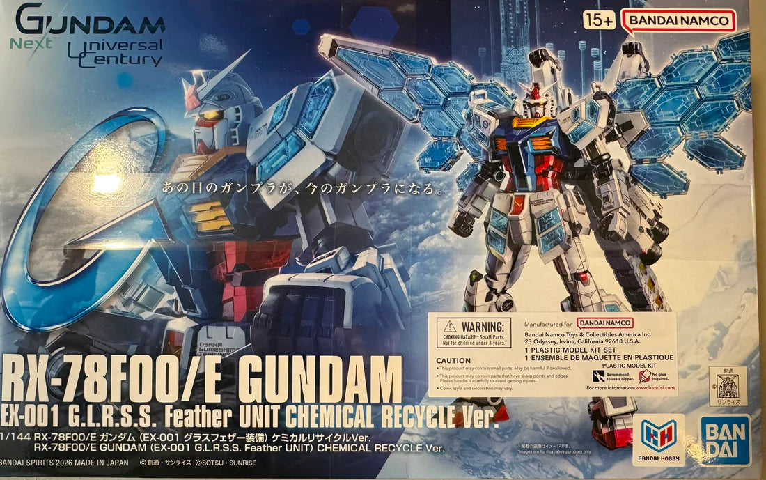 HG 1/144 RX-78F00/E GUNDAM (EX-001 G.L.R.S.S. Feather UNIT)
