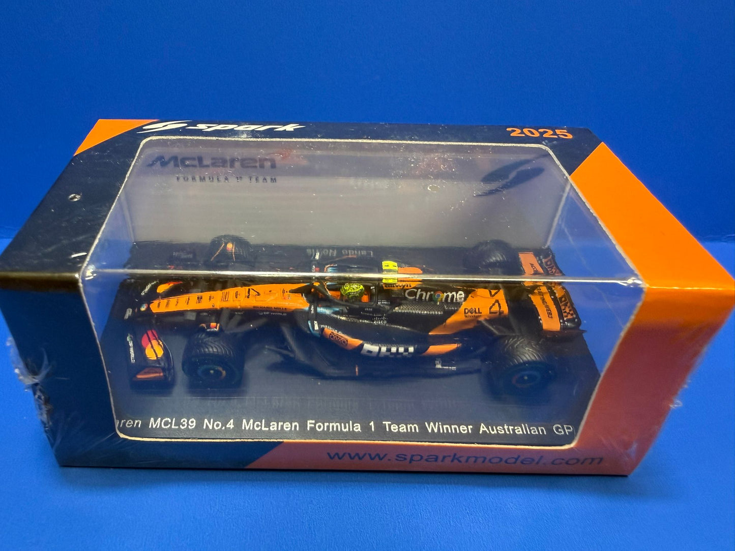 Spark 1/64 McLaren MCL39 No.4 McLaren F1 Winner Australian GP 2025 Lando Norris