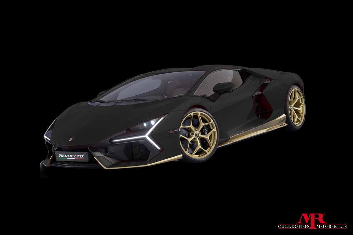 MR Collection 1/18 Lamborghini Revuelto 'Miura 60 Homage' (Nero Noctis/Gold) PRE-ORDER