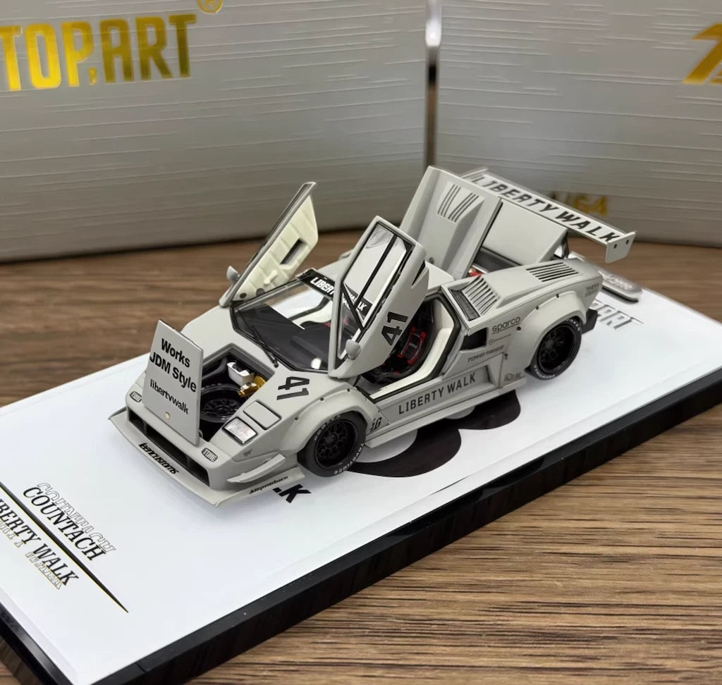 TOPART 1/64 LB Works Lamborghini Countach (Combat Gray)