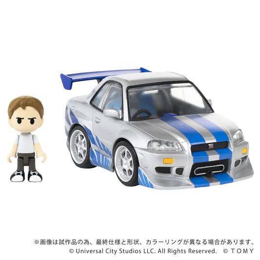 Takara Tomy QV-02 The Fast and the Furious - Nissan Skyline GT-R (R34)
