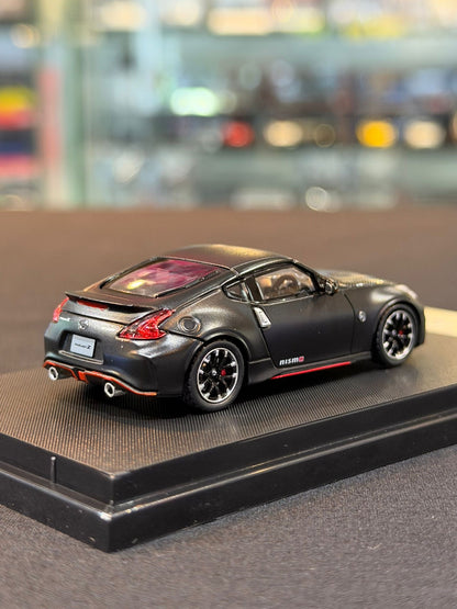 Fuji 1/64 Nissan Fairlady 370Z NISMO (Matte Black w/Carbon Hood)