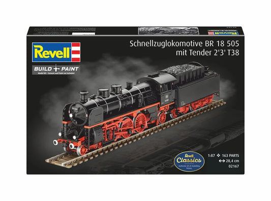 Revell 1/87 Express Locomotive BR 18 505 w/Tender 2'3' T38