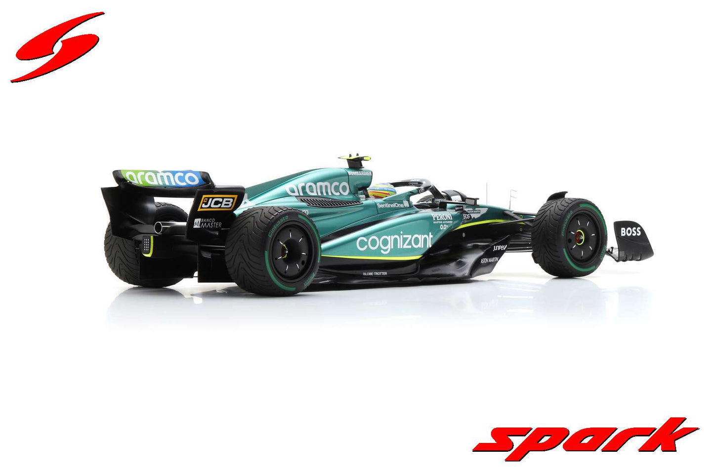 Spark 1/12 Aston Martin AMR23 No.14 F1 2nd Monaco GP 2023 (Fernando Alonso)