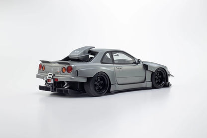 Kyosho Samurai 1/18 Nissan Skyline GT-R R34 Khyzyl Saleem (Gray) - Oct End Release