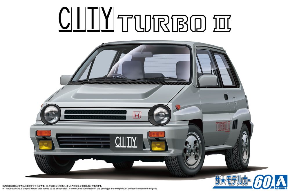 Aoshima 1/24 MODEL CAR #60 Honda E-AA CITY TURBO Ⅱ '85