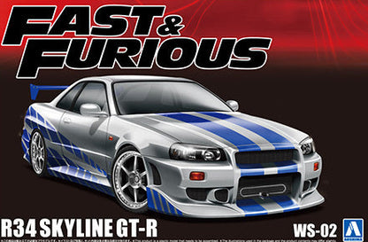 Aoshima 1/24 Nissan R34 Skyline GT-R Fast & Furious