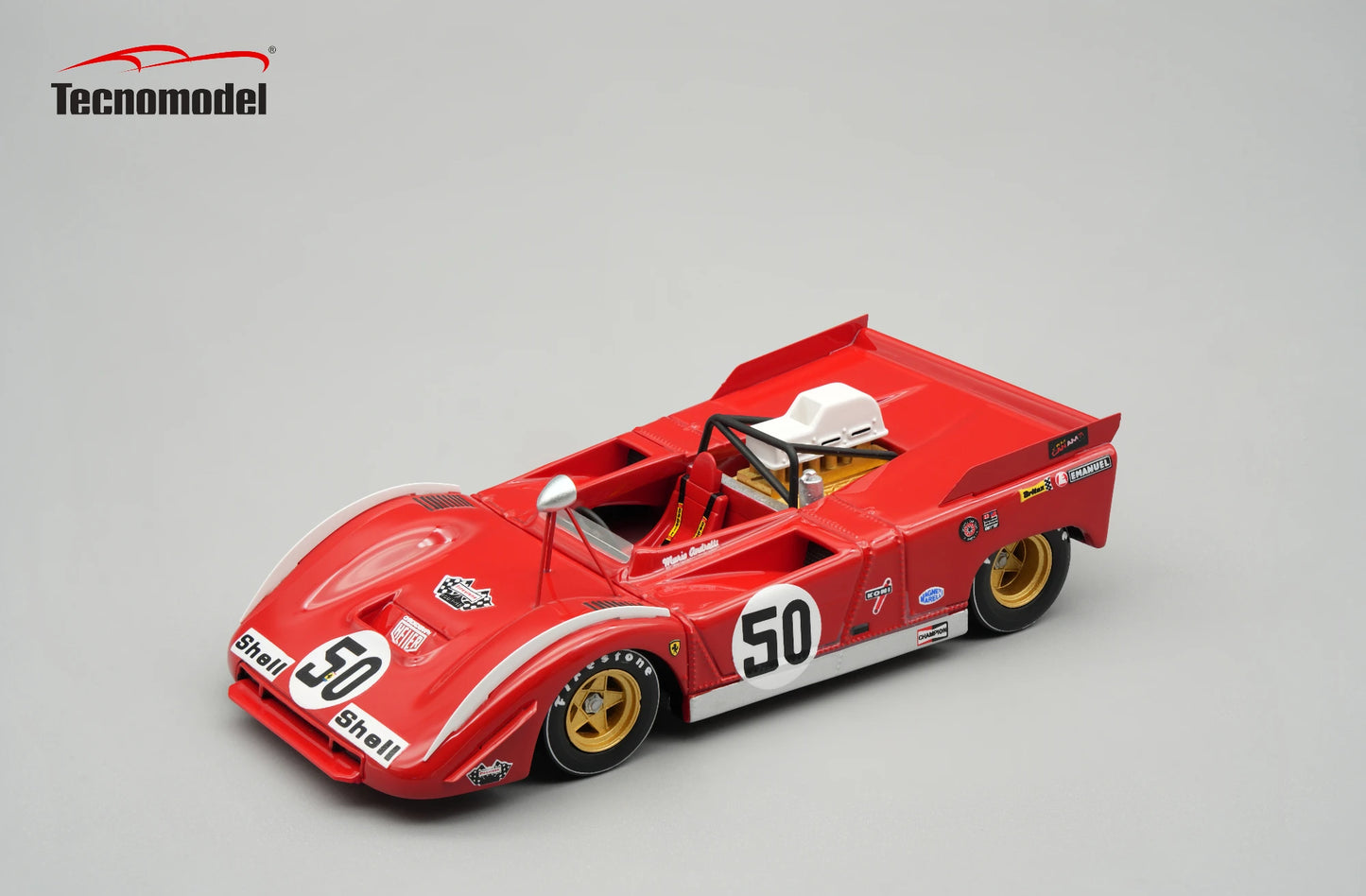 Tecnomodel 1/43 Ferrari 712 Can Am Watkins Glen 1971 #50 Team SEFAC Driver - M. Andretti