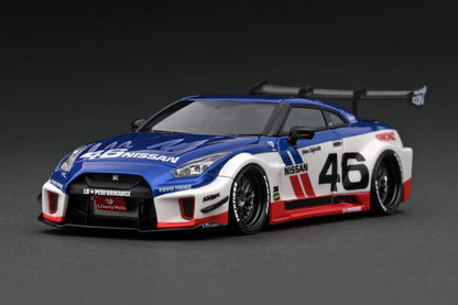 IG2549 LB-Silhouette WORKS GT Nissan Skyline GT-R (R35) 35GT-RR (White/Blue/Red) 1/43 Ignition Model
