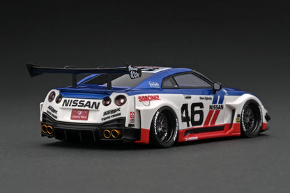 IG2549 LB-Silhouette WORKS GT Nissan Skyline GT-R (R35) 35GT-RR (White/Blue/Red) 1/43 Ignition Model