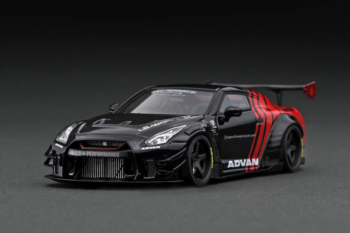 IG2556 LB-Works Nissan Skyline GT-R (R35) Type 2 (Black/Red) 1/43 Ignition Model