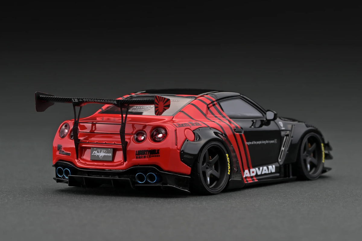 IG2556 LB-Works Nissan Skyline GT-R (R35) Type 2 (Black/Red) 1/43 Ignition Model