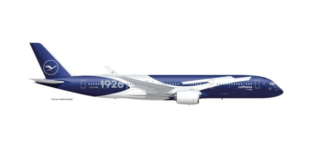 Herpa 1/500 Airbus A350-900 Lufthansa 100 Year
