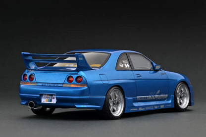 IG3128 Nissan GReddy GT-R (BCNR33) Blue Metallic 1/18 Ignition Model