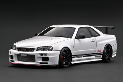 IG3642 TOP SECRET Nissan Skyline 34GT-R (BNR34) White 1/18 Ignition Model