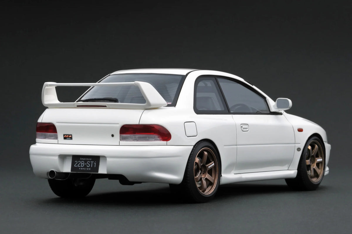 Chigun IG3669 SUBARU Impreza 22B-Sti Version (GC8改) White 1/18 Ignition Model ...