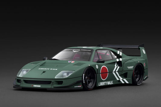 IG3789 Liberty Walk Ferrari F40 (Green) 1/18 Ignition Model
