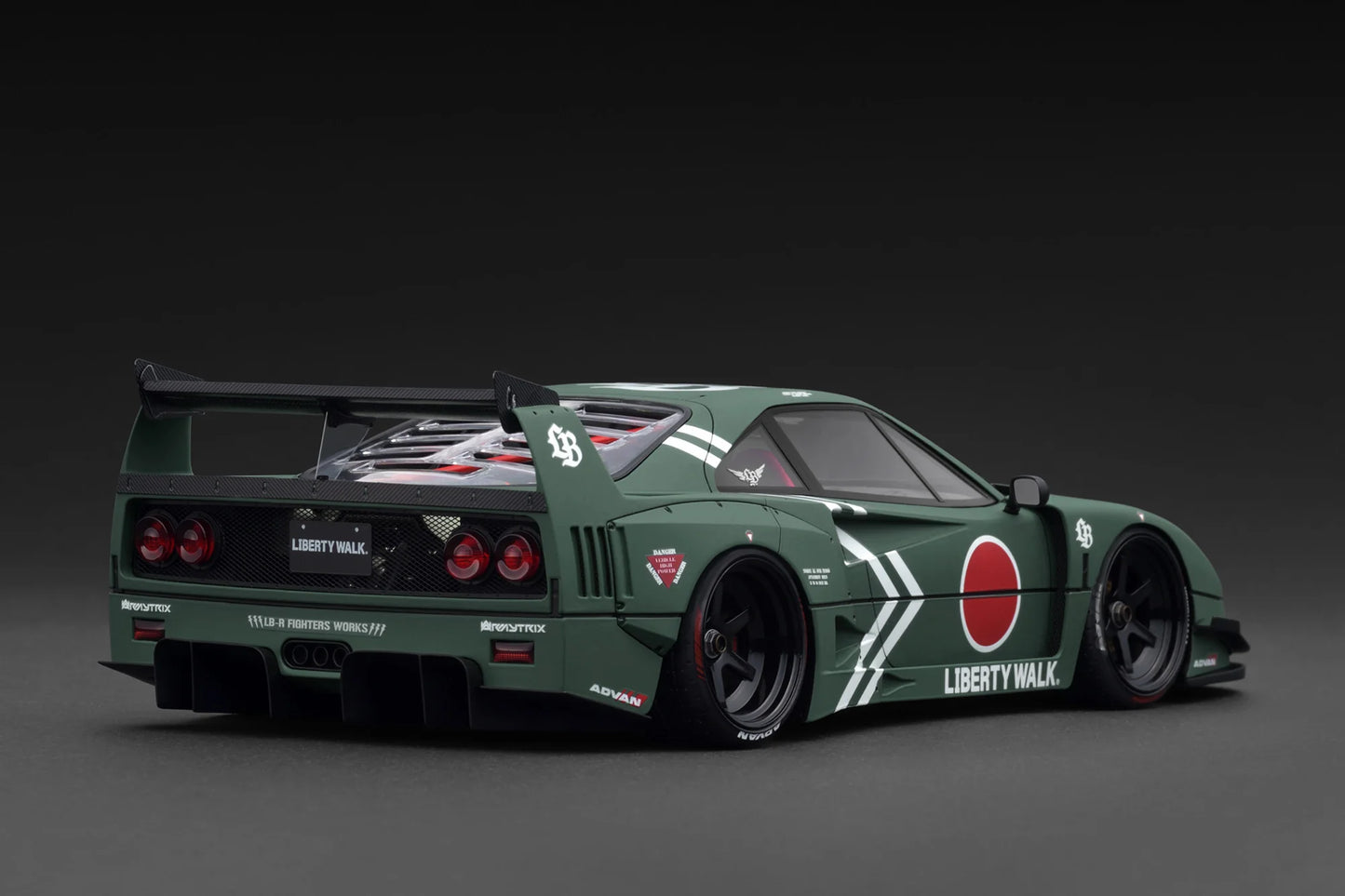 IG3789 Liberty Walk Ferrari F40 (Green) 1/18 Ignition Model