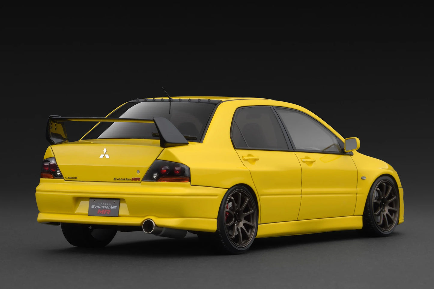 IG3837 Mitsubishi Lancer Evolution VIII MR (CT9A) Yellow 1/18 Ignition Model
