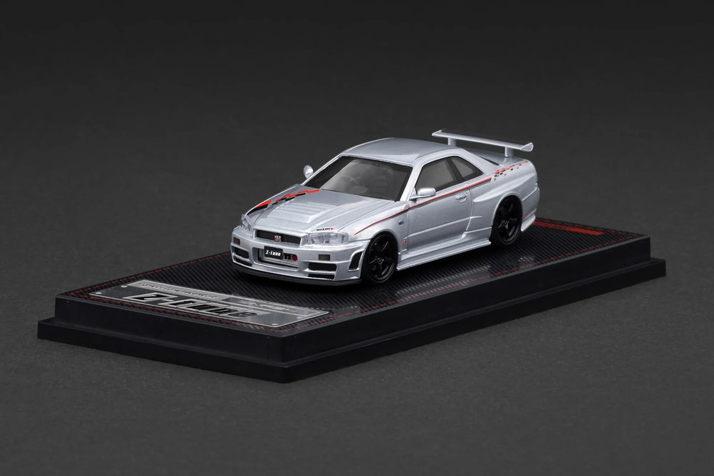 IG3840 Nissan Skyline GT-R R34 Z-Tune (Silver) 1/64 Ignition Model