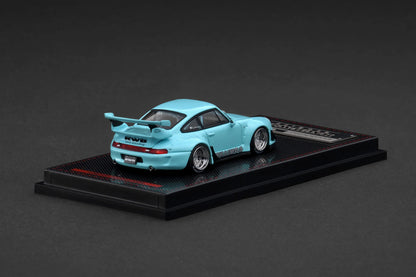 IG3872 Porsche RWB 993 Blue Green 1/64 Ignition Model