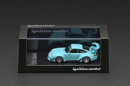 IG3872 Porsche RWB 993 Blue Green 1/64 Ignition Model