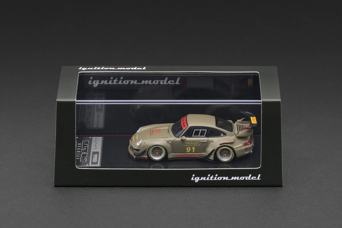 IG3873 Porsche RWB 993 Matte Green 1/64 Ignition Model
