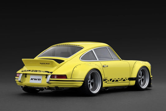 IG3876 Porsche RWB Backdate Yellow 1/18 Ignition Model