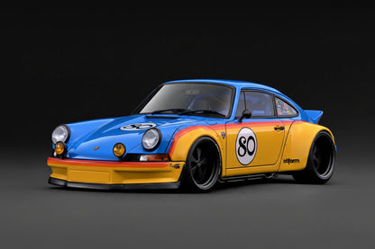 IG3877 Porsche RWB Backdate (Yellow/Blue) 1/18 Ignition Model PRE-ORDER