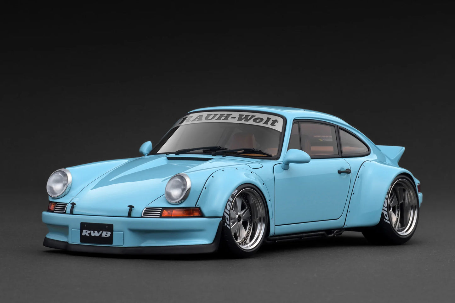 IG3878 Porsche RWB Backdate Light Blue 1/18 Ignition Model
