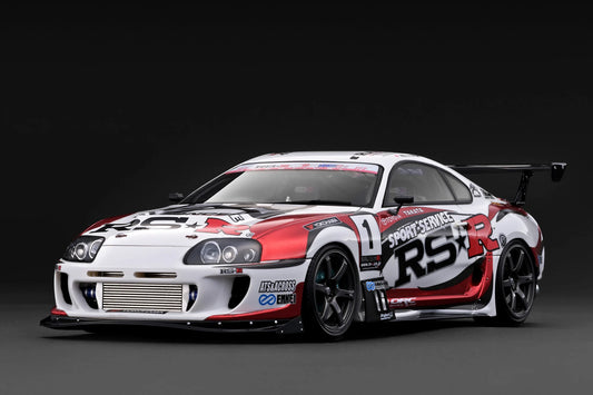 IG3884 Toyota Supra RZ (JZA80) White/RS★R Livery 1/18 Ignition Model PRE-ORDER