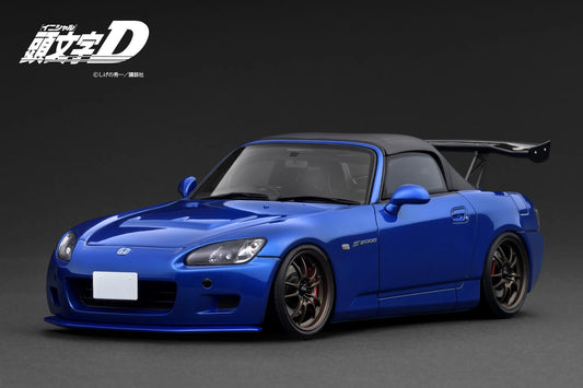 IG3916 INITIAL D Honda S2000 (AP1) Blue Metallic 1/18 Ignition Model