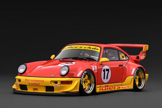 IG3948 Porsche RWB 964 (Red/Yellow) 1/18 Ignition Model (PRE-ORDER)