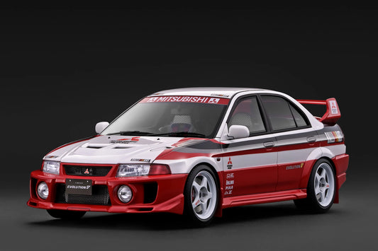 IG4021 Mitsubishi Lancer Evolution V (CP9A) White/Red - 1/18 Ignition Model (PRE-ORDER)