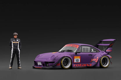 IG4042 Porsche RWB 993 Matte Purple w/Mr. Nakai - 1/18 Ignition Model (End of Sept Arrival)