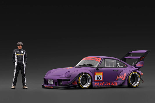 IG4042 Porsche RWB 993 Matte Purple w/Mr. Nakai - 1/18 Ignition Model (End of Sept Arrival)