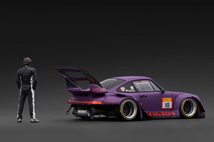 IG4042 Porsche RWB 993 Matte Purple w/Mr. Nakai - 1/18 Ignition Model (End of Sept Arrival)