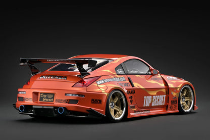 IG4050 Top Secret Nissan Fairlady Z (Z33) Orange Metallic 1/18 Ignition Model (PRE-ORDER)
