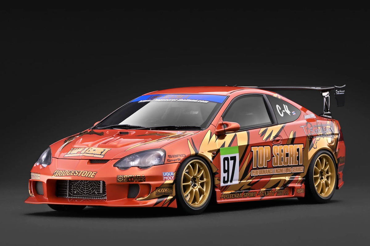 IG4053 TOP SECRET Honda Integra (DC5) Orange Metallic 1/18 Ignition Model (PRE-ORDER)