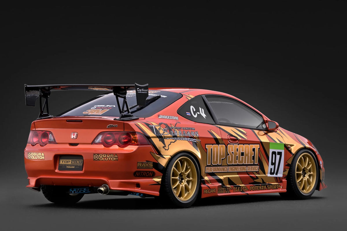 IG4053 TOP SECRET Honda Integra (DC5) Orange Metallic 1/18 Ignition Model (PRE-ORDER)