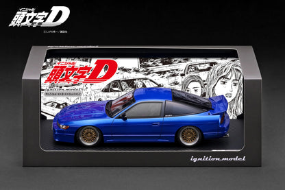 IG4069 INITIAL D Nissan Sileighty S13 (Blue) Mako Sato/Sayuki 1/18 Ignition Model (PRE-ORDER)