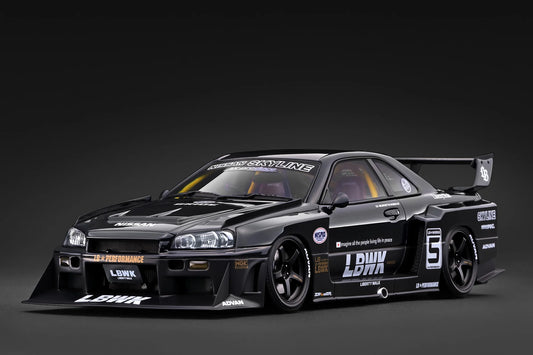 IG4135 Nissan LB-ER34 Super Silhouette Skyline GT-R (Black) 1/18 Ignition Model (PRE-ORDER)